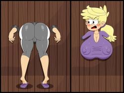 1girls 2d back_view big_ass big_breasts big_butt big_nipples blonde_hair cameltoe female ferozyraptor i_think_we_all_know_where_this_is_going lily_loud nickelodeon nipple_bulge ponytail_hair solo stuck_in_wall the_loud_house through_wall we_all_know_what_going_to_happen xsherlock420_(artist)