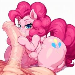 1boy 1girls ai_generated big_ass big_butt brax_(artist) civitai equine feral hips horse horse_girl human_on_feral kissing_penis my_little_pony pinkie_pie_(mlp) pony shortstack stable_diffusion tagme wide_hips