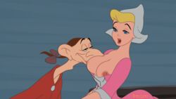 big_breasts blonde_hair blue_eyes breast_sucking breasts disney dress dutch_hat gown ichabod_crane inusen katrina_van_tassel nipples open_mouth pink_dress red_lipstick the_adventures_of_ichabod_and_mr._toad