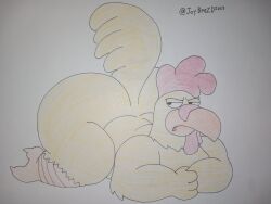 1boy 2d ass ass_up big_ass big_butt chicken ernie_the_giant_chicken family_guy fat_ass fat_butt gay huge_ass huge_butt jaybeazd large_ass large_butt male male_focus male_only solo solo_focus solo_male thick_ass thick_butt traditional_media_(artwork)