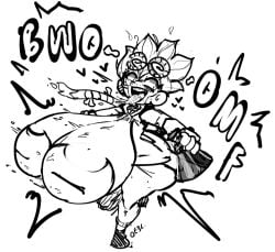 big_ass bloons_tower_defense breast_expansion breasts_bigger_than_head casual casual_nudity errantheart female female_only gwendolin huge_ass huge_breasts huge_nipples inverted_nipples monkey monkey_girl scientist shortstack sideass teasing underass