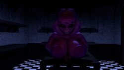 3d 3d_(artwork) big_ass big_breasts c4dmasked casual casual_nudity cerberus_c4d female female_only five_nights_at_freddy's huge_ass huge_breasts nude public public_nudity purple_girl teasing wendy_afton