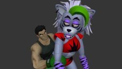 1boy 1girls 3d accurate_art_style boxers female five_nights_at_freddy's five_nights_at_freddy's:_security_breach furry human little_mac male nintendo punch_out robot roxanne_wolf_(fnaf) seductive