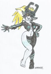 1girls big_hips blonde_hair blue_nipples chibi female_only floating imp imp_midna marlon64 medium_breasts midna naked_female solo tattoos the_legend_of_zelda the_legend_of_zelda:_twilight_princess traditional_drawing_(artwork) twilight_princess white_background wide_hips yellow_eyes