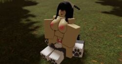 1boy 1girls 3d cowgirl_position cum_in_pussy dominant_female enagmi female_on_anthro female_on_feral interspecies knot knotted_penis knotting lovers mits partners roblox roblox_avatar robloxian