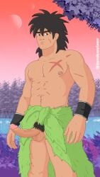 bara broly broly_(dragon_ball_super) cock dick dragon_ball dragon_ball_super erection gay hard_on jestablacksheep male male_only muscle naked naked_male saiyan