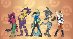 2020 2girls 3_toes 3boys 4_fingers absurd_res amped_toxtricity anthro balls bassybefuddle big_breasts black_body black_eyes black_fur black_scales blonde_hair blue_body blue_fur blue_hair blue_scales bodily_fluids breast_grab breasts buckteeth canid canine chest_spike cinderace circumcised clitoris cum cum_drip cum_from_pussy cum_in_pussy cum_inside cum_on_leg cum_on_penis cum_on_pussy cum_string curled_tail dripping ejaculation erection fangs female female_pokemon fin fingers foreskin front_view fur genital_fluids genitals gesture girly glans green_body green_glans green_penis grin group hair half-closed_eyes hand_behind_head hand_in_hair hand_on_breast hand_on_head hand_on_hip hand_on_pussy hand_on_stomach hand_spike hands-free head_fin hi_res holding_penis imp lagomorph lizard long_hair long_tail looking_at_viewer looking_down looking_up lucario male male_cinderace male_pokemon mammal masturbation medium_breasts mohawk morgrem narrowed_eyes nintendo nipples nude on_one_leg one_eye_closed open_mouth orange_nipples penile penile_masturbation penis pink_body pink_glans pink_nipples pink_pussy pokemon pokemon_(species) pokemon_ss presenting presenting_penis presenting_pussy pseudo_hair purple_body purple_scales purple_spikes pussy red_balls red_body red_eyes red_fur red_penis reptile scales scalie simple_background smile spikes spikes_(anatomy) standing striped_body striped_scales stripes tagme tan_body tan_fur teeth toes tongue tongue_out touching_hair toxtricity uncut v_sign vein veiny_penis video_games white_body white_fur white_scales wink yellow_body yellow_eyes yellow_fur yellow_inner_ear yellow_scales yellow_stripes