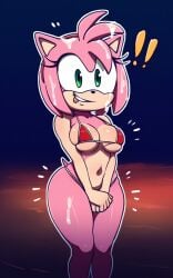 ai_generated amy_rose bikini pink_fur pink_hair pixelsin sonic_(series) sonic_the_hedgehog_(series)