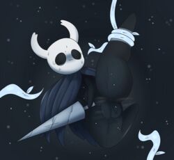 1boy ass bug gay hollow_knight hornynym little_penis male male_only protagonist_(hollow_knight) solo_male sweat tentacle thick_thighs