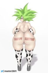 1girls ass ass_focus back back_view bikini birthday black_hair body clothing cowgirl_outfit dat_ass dragon_ball dragon_ball_super female female_focus female_only fusion fusion_character happy_birthday huge_ass huge_breasts huge_butt huge_thighs kefla legendary_super_saiyan master1000 milf potara_earrings saiyan super_saiyan super_saiyan_2 universe_6 universe_6/universe_7 universe_6_saiyan/universe_7_saiyan