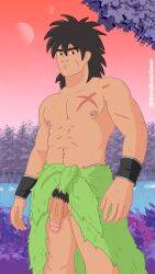 bara broly broly_(dragon_ball_super) cock dick dragon_ball dragon_ball_super gay jestablacksheep male_only nude nude_male saiyan soft