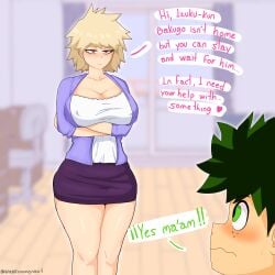 big_breasts izuku_midoriya midoriya_izuku milf mitsuki_bakugou my_hero_academia thecosmonaut thick_thighs