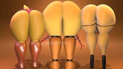 16:9 animatronic anthro ass avian bent_over big_breasts big_butt bird breasts butt_size_difference chica_(fnaf) clothing digital_media_(artwork) female five_nights_at_freddy's five_nights_at_freddy's_2 footwear group hi_res high_heels huge_butt humanoid machine panties presenting presenting_hindquarters robot robot_humanoid scottgames simple_background smallnmespider take_your_pick thick_thighs toy_chica toy_chica_(fnaf) trio underwear watermark wide_hips widescreen withered_chica