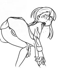 akko_kagari anus ass ass_visible_through_thighs atsuko_kagari brandy butt_focus el el_brandy little_witch_academia pussy pussy_lips witch