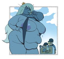 adventure_time anthro areola_slip ass bbw belly belly_overhang belly_squish big_areola big_ass big_belly big_breasts breasts cake_the_cat cleavage deep_navel exhibitionism exposed_breasts fat female female_focus female_only fionna_the_human_girl furry huge_belly huge_breasts human ice_queen_(adventure_time) ineffective_clothing love_handles milf miss_that_man morbidly_obese morbidly_obese_female muffin_top nipples nipples_visible_through_clothing nude obese obese_female overweight overweight_female popsicle ssbbw stomach_bulge sweat swimsuit teenager thick_thighs tight_clothing tomboy voluptuous wide_hips