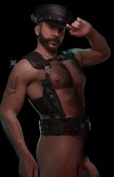 1boy 3d 3d_model activision balls bara bara_tits barazoku beard big_balls big_penis body_hair call_of_duty call_of_duty:_modern_warfare_2 call_of_duty_modern_warfare_2_(2022) captain_price completely_nude completely_nude_male daddy facial_hair gay hairy hairy_chest hairy_male john_price looking_at_viewer male male_focus male_nipples male_only male_pubic_hair manly mature_male muscular_male nipples nude obbi_mation penis solo solo_male yaoi