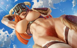 1girls ara_ara big_breasts bush bushy_pubes child_bearing_hips dovahkiin excessive_pubic_hair female female_protagonist functionally_nude ginger ginger_hair ginger_pubes ginger_pubic_hair hairy_pussy helmet hi_res highres horny large_breasts looking_at_viewer orange_hair pubes pubic_hair skyrim smiling_at_viewer solo the_elder_scrolls themaestronoob useless_clothing viking wide_hips