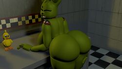 16:9 3d 4k absurd_res animatronic ass big_butt female five_nights_at_freddy's five_nights_at_freddy's_3 geometryboymejia hi_res lagomorph leporid machine mammal nipples rabbit robot smile solo springtrap springtrap_(fnaf) video_games widescreen