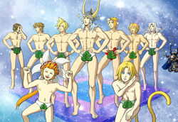 9boys abs bartz_klauser briefs cecil_harvey censored chest cloud_strife crossover dissidia dissidia_final_fantasy final_fantasy final_fantasy_five final_fantasy_iv final_fantasy_ix final_fantasy_vii final_fantasy_viii final_fantasy_x firion golbez human jewelry male male_only multiple_males muscle necklace novelty_censor onion_knight pecs source_request squall_leonhart tail tidus topless underwear warrior_of_light yatta! zidane_tribal