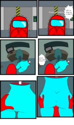 cyan (among us) from among us by drawnsamorphous