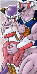 2boys dragon_ball dragon_ball_z freeza frieza gay king_cold male male_only rapps straight_hair tagme yaoi