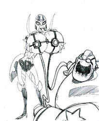 black_and_white blackarachnia bulkhead tagme transformers transformers_animated