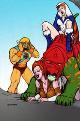 battle-cat extro filmation he_man masters_of_the_universe milf mother_and_daughter sorceress_(masters_of_the_universe) teela tiger zoophilia