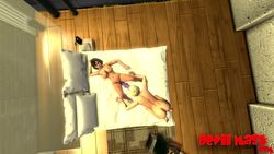 3d animated ass ass_up bed big_ass big_breasts bioshock bioshock_infinite blonde blonde_hair breasts brown_hair brunette devilmask elizabeth_comstock lesbian_sex mp4 music nipples on_bed sex_toy sfm sound tagme vaginal_insertion video voice_acted yuri