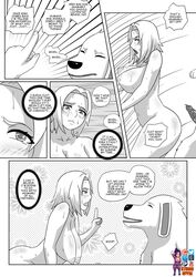 akamaru_(naruto) animal_genitalia big_ass canid canid_on_humanoid canine canine_on_human canine_penis comic curvy dog domestic_dog female_human feral hetero human large_breasts male male/female male_canine naruto naruto_(series) naruto_shippuden penis sakura_haruno studio_oppai voluptuous zoophilia