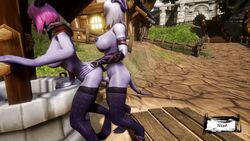 3d alliance_(warcraft) animated auril_(artist) big_breasts blizzard_entertainment blonde_hair doggy_style draenei erection from_behind from_behind_position futa_on_female futanari gif horn horns medium_breasts no_bra no_humans no_panties original_character penis pink_hair ruby_(auril) source_request tail tentacle vaginal_penetration vaginal_sex warcraft white_hair world_of_warcraft