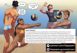 beach bikini crossdressing fappypen femboy femdom matriarchy role_reversal sissy sportswear tomboy volleyball