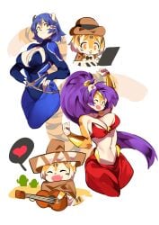 1girls aspirindabaitu big_breasts bowler_hat breasts female guitar hat krystal krystal_(assault_outfit) krystal_(cosplay) looking_at_viewer looking_down muscular muscular_anthro muscular_female muscular_thighs no_humans shantae shantae_(character) shantae_(cosplay) short_hair sole_female solo solo_female solo_focus tail thick_thighs tiger tiger_ears tiger_girl tiger_print tiger_stripes tiger_tail wide_hips