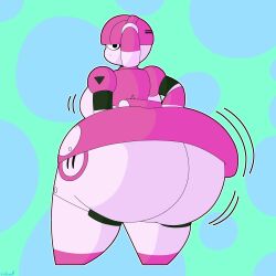 big_ass big_breasts breasts bubble_butt fat female huge_ass mya_(dorahden) robot thick_thighs vore_rock wide_hips