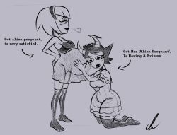 2girls belly big_belly canon_couple female homestuck kanaya_maryam lingerie married_couple pierump pregnant rose_lalonde wife_and_wife yuri