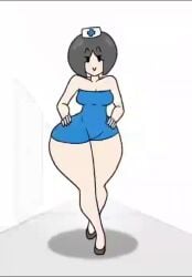 animated bedroom_eyes doctorloops female imminent_sex meme mona_(doctorloops) music nurse sound tagme thick_thighs veronica_and_mona video voluptuous voluptuous_female walking wide_hips