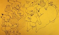 anthro big_ass big_breasts breasts bubble_butt dork_boi fat huge_ass huge_breasts lewd_dorky penny_thunder pikachu sex tagme thick_thighs wide_hips