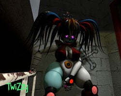 3d 3d_(artwork) baby_(fnafsl) big_breasts circus_baby circus_baby_(fnaf) dildo_in_pussy five_nights_at_freddy's pussy rckke scrap_baby scrap_baby_(fnaf) scrap_baby_(rckke) shiny_eyes solo solo_female violet_eyes