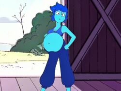ai_voice_acted animated belly_inflation burp burping earthquake expansion fart farting inflation lapis_lazuli_(steven_universe) peridot_(steven_universe) steven_universe tagme video