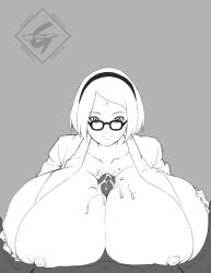 1boy 1girls almost_naked bad_anatomy big_breasts boruto:_naruto_next_generations breasts breasts_bigger_than_head climax coat cum cum_between_breasts cum_on_body cum_on_breasts cumdrip doctor eyewear faceless_male female_focus gerardosteel gigantic_breasts glasses greyscale hairband headwear huge_breasts interracial labcoat light-skinned_female light_skin long_hair male_pov massive_breasts mature mature_female milf monochrome mostly_nude naruto naruto_(series) paizuri paizuri_lead_by_female paizuri_on_lap paizuri_under_clothes partially_clothed penis_between_breasts pov sakura_haruno sketch titjob watermark