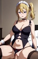 1boy 1girls ai_generated anime cowgirl_position female hayasaka_ai human kaguya-sama_wa_kokurasetai_~tensai-tachi_no_renai_zunousen~ large_breasts lingerie male ranwai sex stable_diffusion