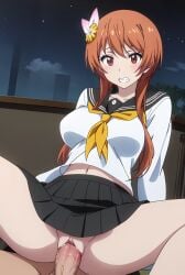 1boy 1girls ai_generated anime bondage cowgirl_position female human large_breasts male nisekoi ranwai sex stable_diffusion tachibana_marika