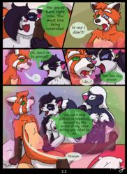 ailurid anthro bed brainwashing breasts comic domestic_cat domination english_text felid feline felis female female_domination forced furniture genitals group hi_res hypnosis male mammal mind_control page_11 paralyzed penis red_panda roxythefoxy seductive