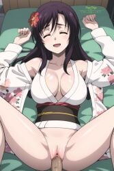 ai_generated katsura_kotonoha kimono pov school_days uncensored vaginal_penetration you