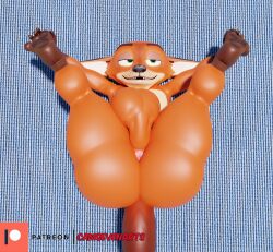 2024 3_toes 3d_(artwork) 4_fingers anthro anus artist_name ass balls big_butt black_claws black_nose brown_body brown_fur camseven canid canine cheek_tuft claws countershade_face countershading digital_media_(artwork) disney eyebrows facial_tuft feet fingers fox fur genitals green_eyes hi_res looking_aside lying male mammal multicolored_body multicolored_fur narrowed_eyes nick_wilde nude nude_anthro nude_male on_back open_mouth open_smile orange_body orange_fur outside paws perineum pink_anus pose presenting red_fox smile soles solo spread_legs spreading tail teeth text thick_thighs toes true_fox tuft url white_body white_fur wide_hips yoga zootopia