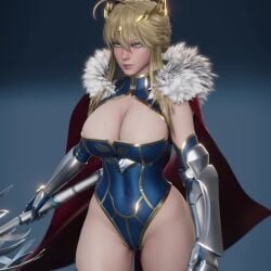 1:1 1girls 3d 3d_animation ahoge animated artoria_pendragon artoria_pendragon_(lancer) athletic_female big_breasts blonde_female blonde_hair bodysuit boob_window breasts cape fate/grand_order fate_(series) female_focus female_only gloves green_eyes highres jiggling_breasts large_breasts leotard light-skinned_female ryanreos solo solo_female tagme thick_thighs thighhighs video walk_cycle walking wide_hips