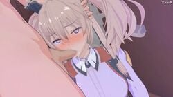 1boy 2020 3d animated censored cheek_bulge dripping fellatio female head_grab maou_gakuin_no_futekigousha mosaic_censoring sasha_necron school_uniform_(demon_king_academy_delsgade) silver_link_(studio) toilet yuukis