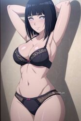 ai_generated anime_girl arisato_yu big_ass big_breasts boruto:_naruto_next_generations hyuuga_hinata naruto naruto_shippuden panties thick_thighs