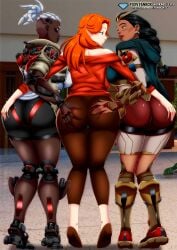 blizzard_entertainment cheating_girlfriend cuckold emily_(overwatch) female female_only illari_(overwatch) illari_quispe_ruiz overwatch_2 sojourn_(overwatch) vivian_chase yuri