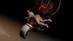 1girls 3d animated ass bare_arms bare_ass bare_legs bare_thighs barefoot blender calves chell feet female glados jiggle jiggling_ass legs machine mp4 no_sound portal_(series) pussy red_ass robot shirt soles spanked spanked_ass spanked_butt spanking tagme thecoolerduck toes video