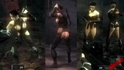 abigail_black ass clive_barker's_jericho female female_protagonist gun human tattoo topless video_games wilhelmina_church